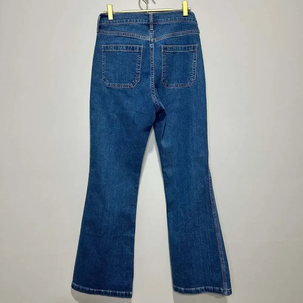 GAP High Rise '70s Flare Jeans, Sz 28/6R - Picture 9 of 10